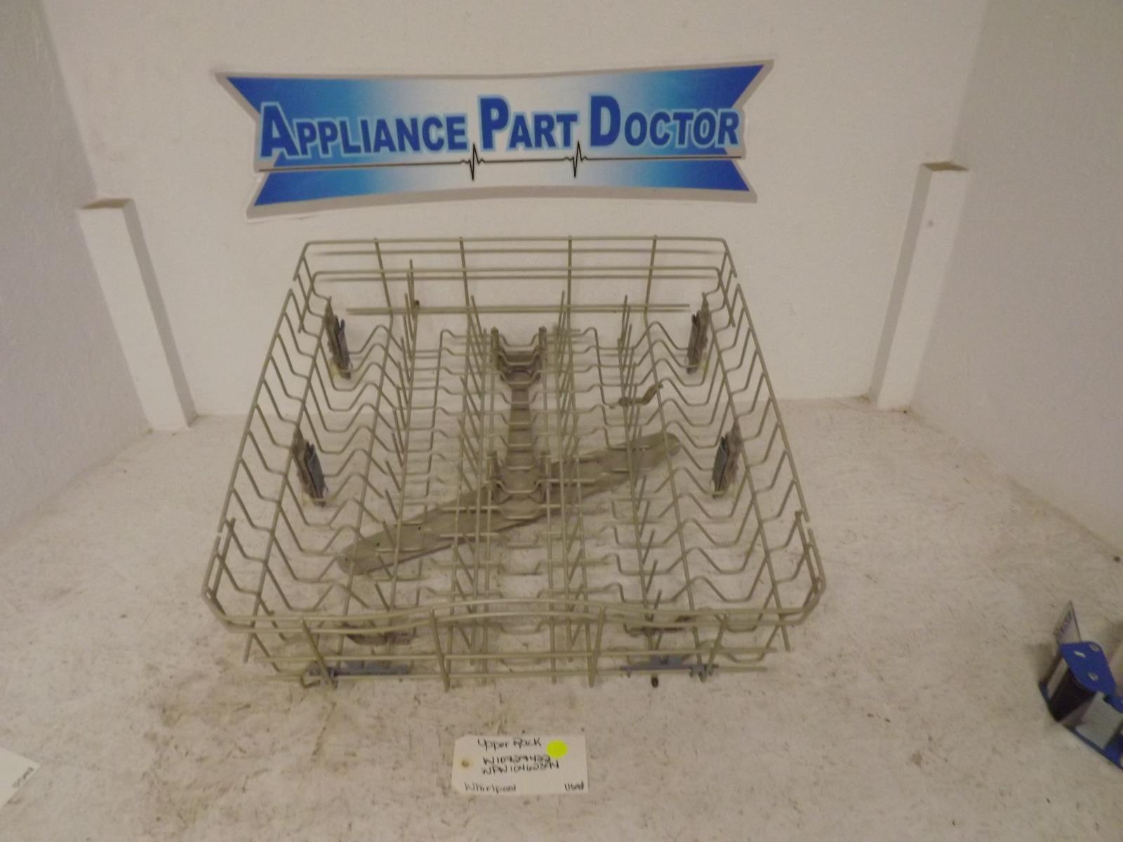 Whirlpool Dishwasher W10727422 WPW10462394 Upper Rack Used Whirlpool Dishwasher W10727422 WPW10462394 Upper Rack Used